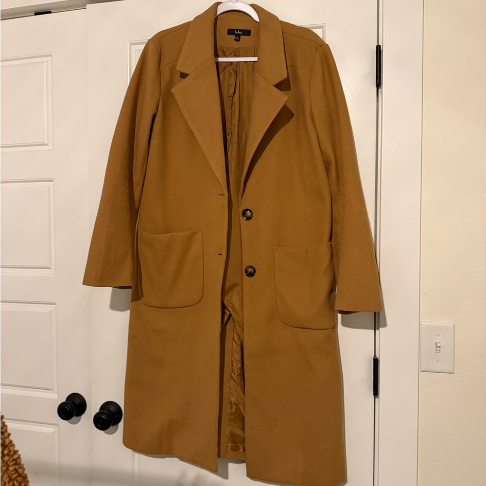 Lulu's Tan Longline Coat